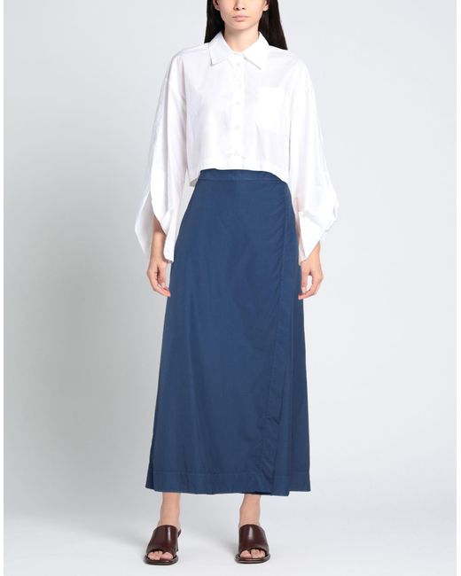 Barba Napoli Blue Maxi Skirt
