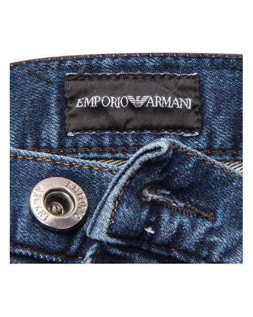 Pantalon en jean Armani Jeans pour homme en coloris Blue