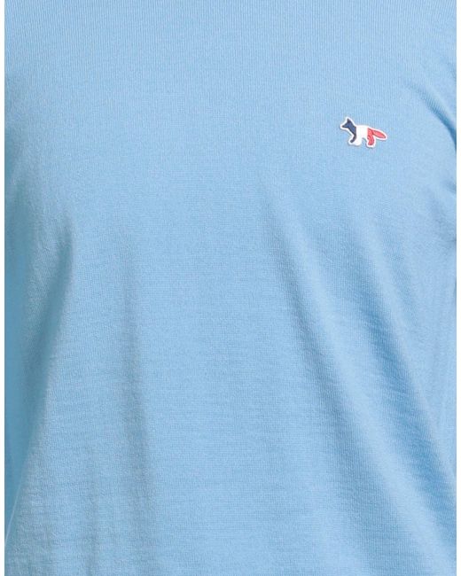 Maison Kitsuné Blue Light Sweater Wool for men