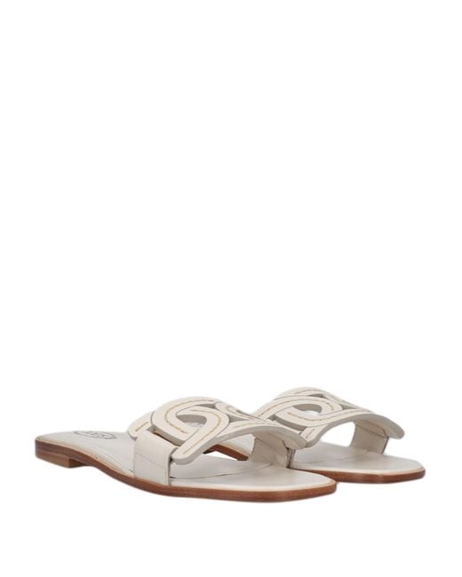 Tod's White Sandals