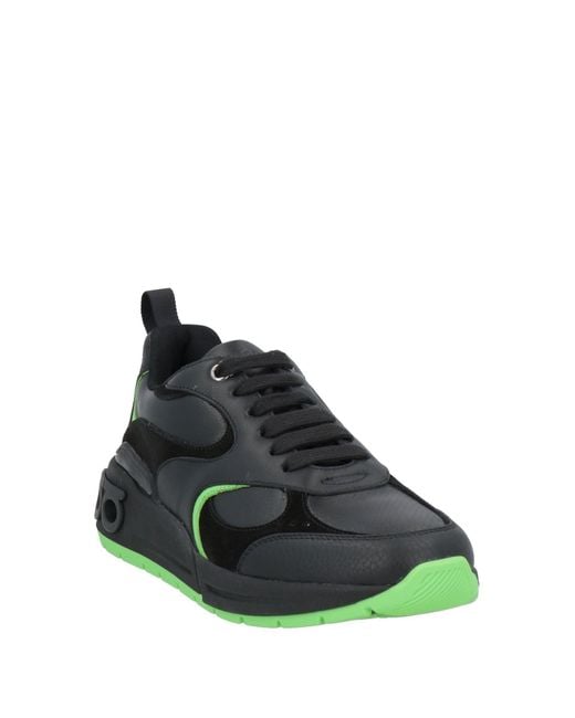 Ferragamo Black Sneakers Calfskin, Lambskin