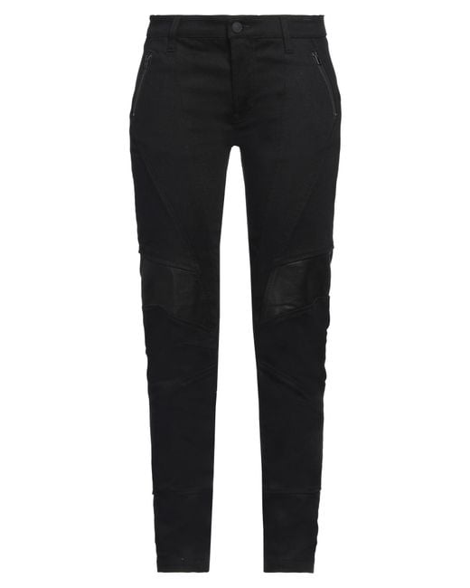 Marcelo Burlon Black Pants Cotton, Elastane
