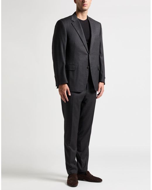 Canali Gray Suit Wool for men