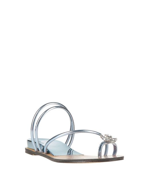 Laura Biagiotti White Thong Sandal