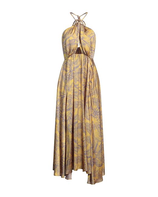 SIMONA CORSELLINI Metallic Maxi Dress Polyester