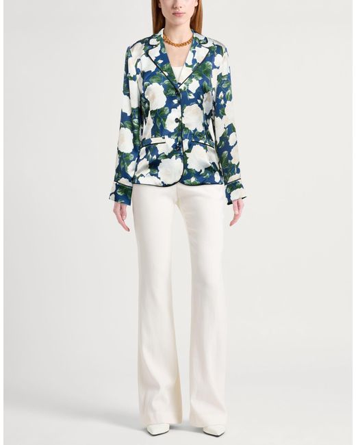 Blugirl Blumarine Blue Blazer Polyester, Elastane
