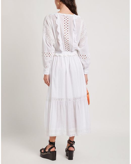 Zadig & Voltaire White Maxi-Kleid