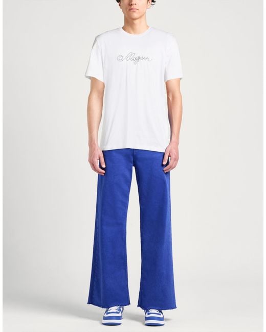 MSGM White T-Shirts for men