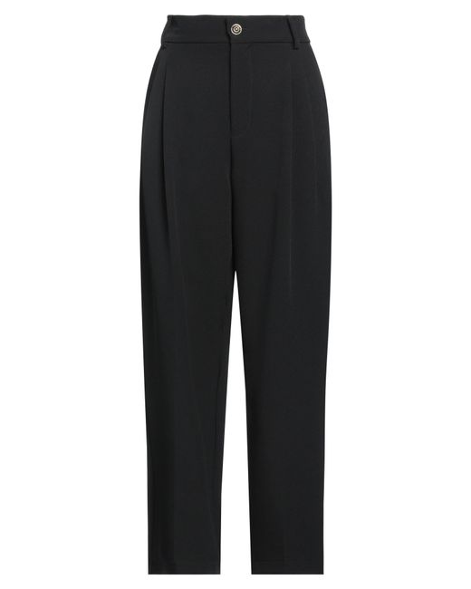 Versace Jeans Couture Black Pants Polyester, Elastane