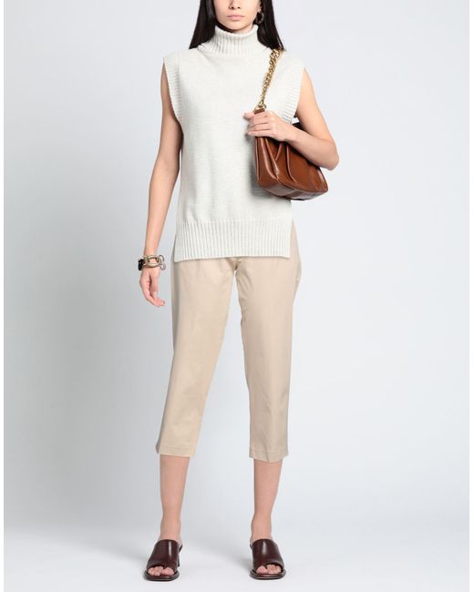 D.exterior Natural Cropped Trousers