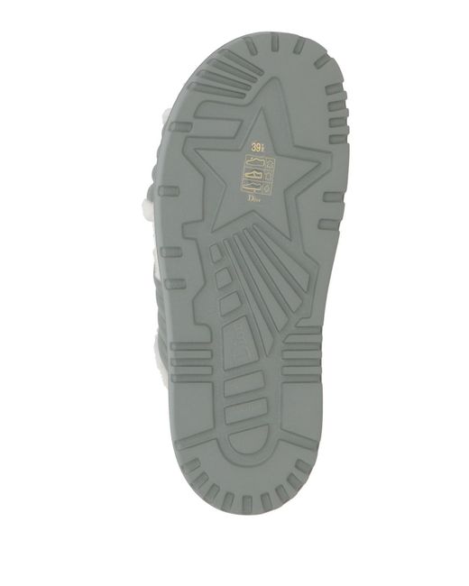 Dior Gray Sandals Lambskin, Shearling