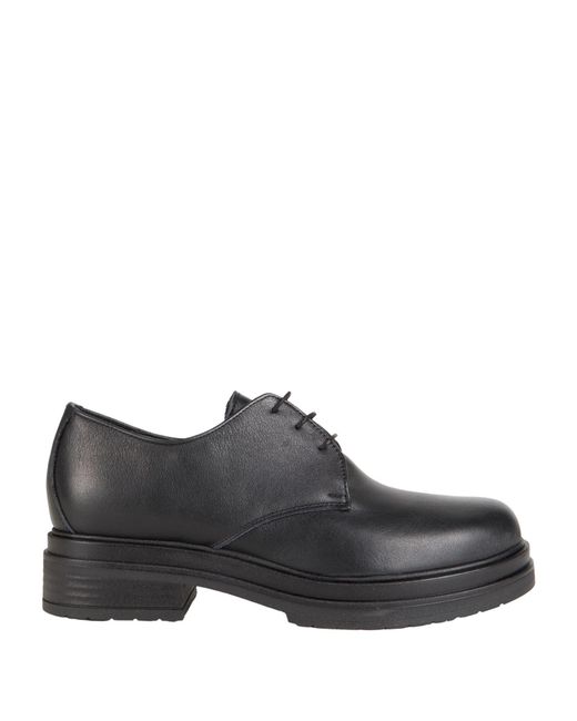 Divine Follie Black Lace-Up Shoes Leather