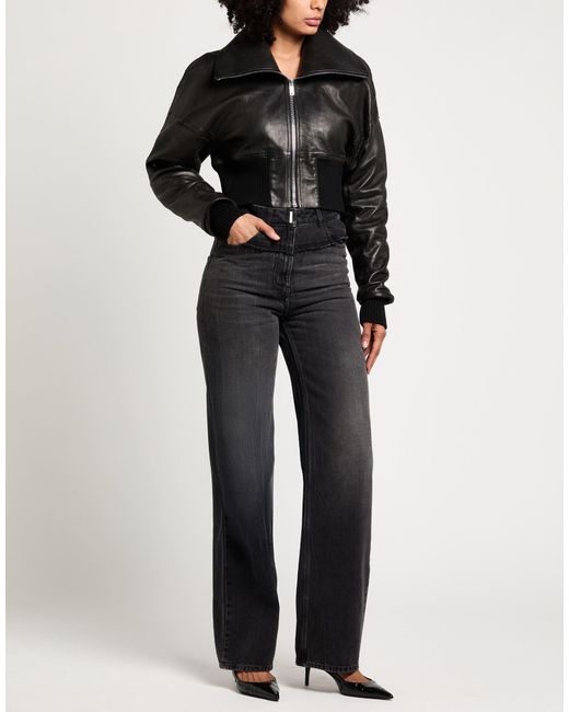 Rick Owens Black Jacket Calfskin