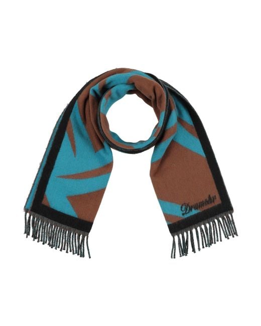 Drumohr Blue Scarves for men