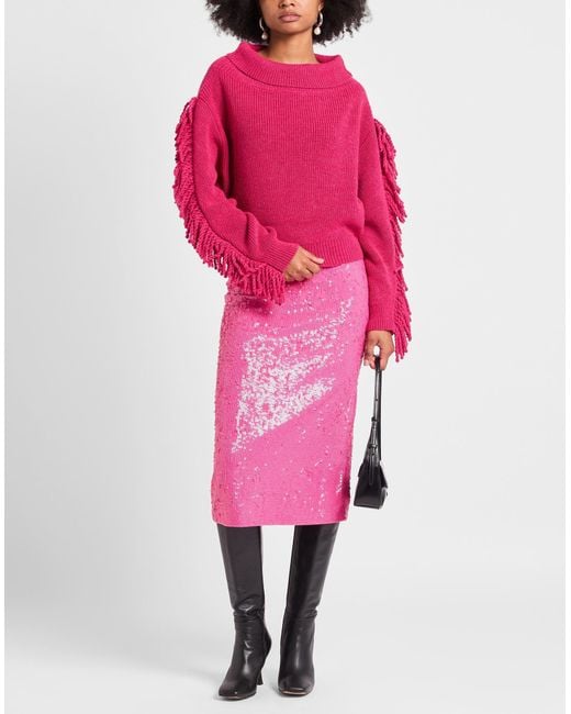 Manila Grace Pink Fuchsia Sweater Acrylic, Alpaca Wool, Wool