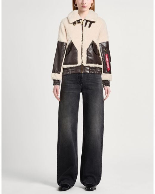 Alpha Industries Black Shearling & Teddy