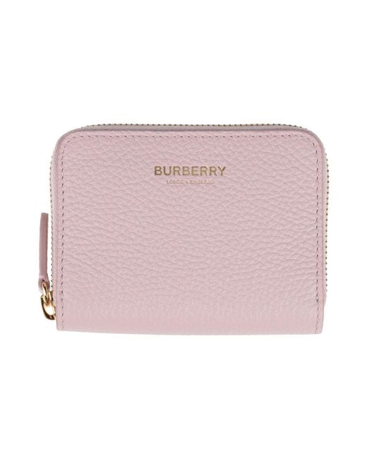Burberry Pink Wallet Calfskin