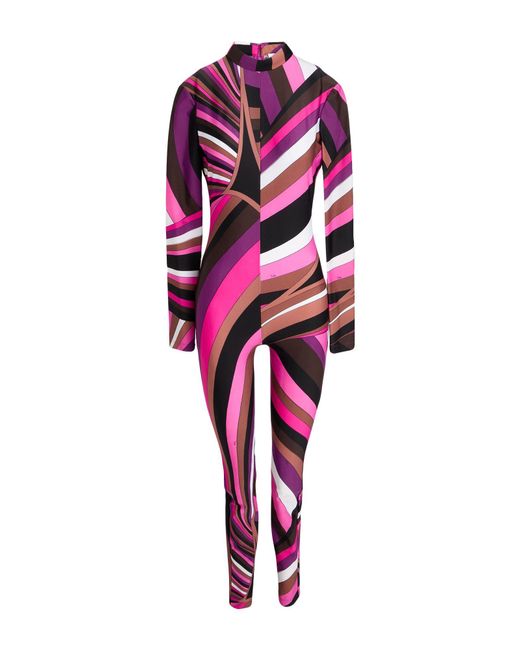 Emilio Pucci Red Jumpsuit Polyamide, Elastane