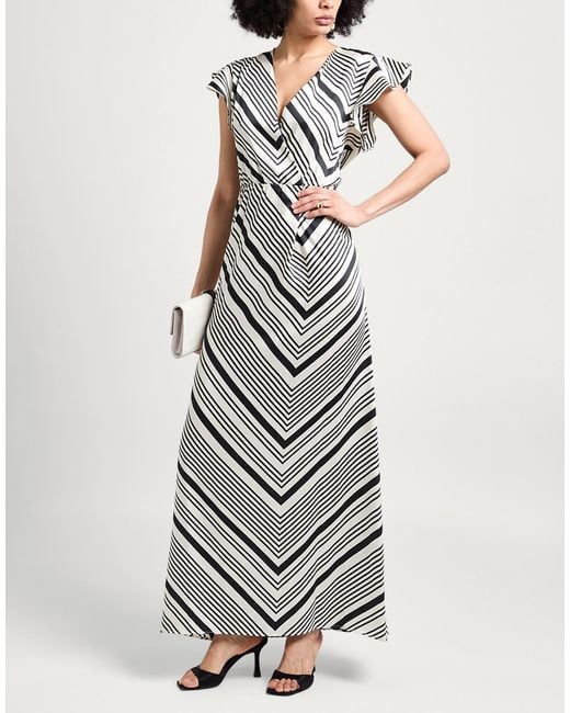 Liu Jo White Maxi Dress Polyester