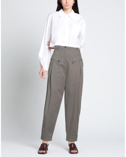 Alberta Ferretti Gray Trouser
