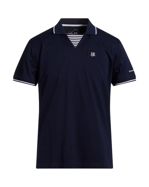 Harmont & Blaine Blue Polo Shirt Cotton for men