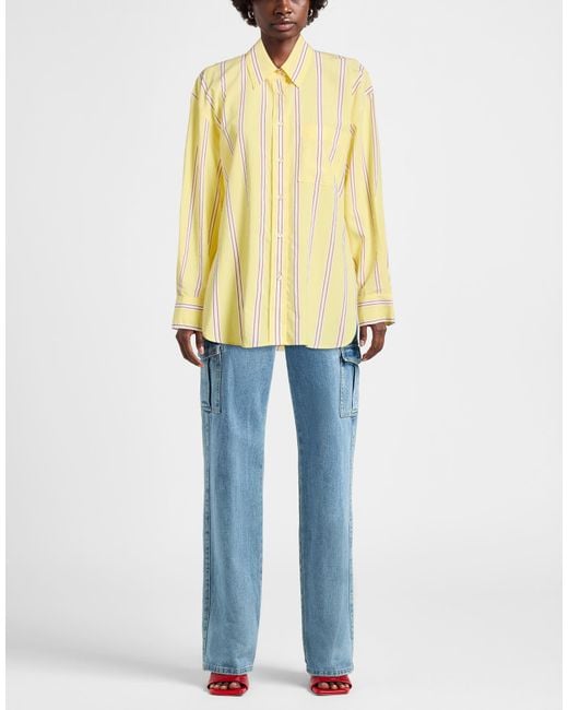 Closed Yellow Shirt Viscose, Polyamide