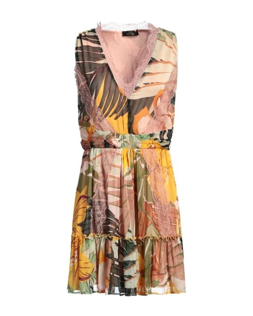 Twinset Pink Blush Mini Dress Polyester, Polyamide