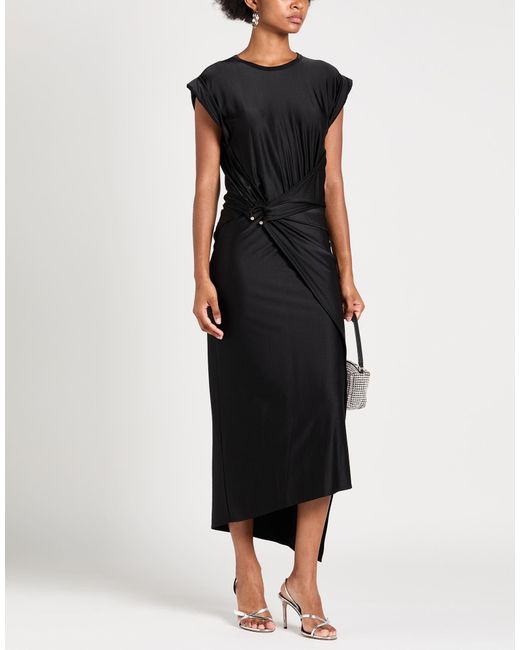 Rabanne Black Maxi Dress Viscose, Elastane
