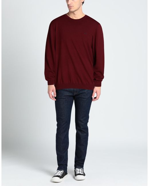 Pullover di Sun 68 in Red da Uomo