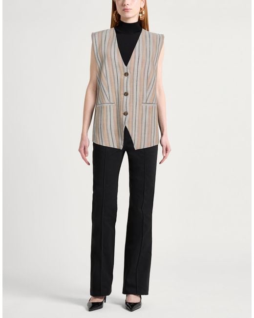 Samsøe & Samsøe Gray Blazer Ecovero Viscose, Polyester, Elastane