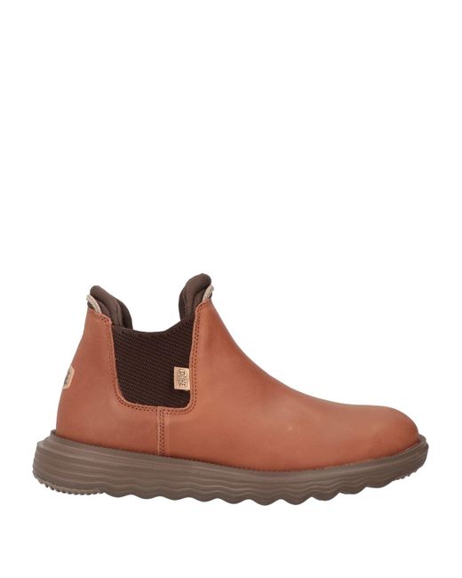 HeyDude Brown Ankle Boots