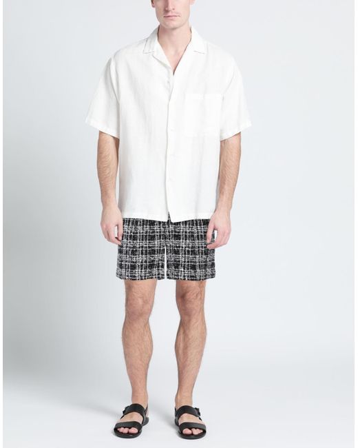 Auralee Black Shorts & Bermuda Shorts Cotton for men