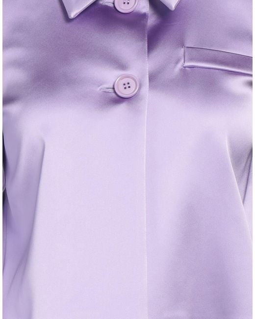 Semicouture Purple Lilac Jacket Acetate, Polyamide, Elastane, Polyester