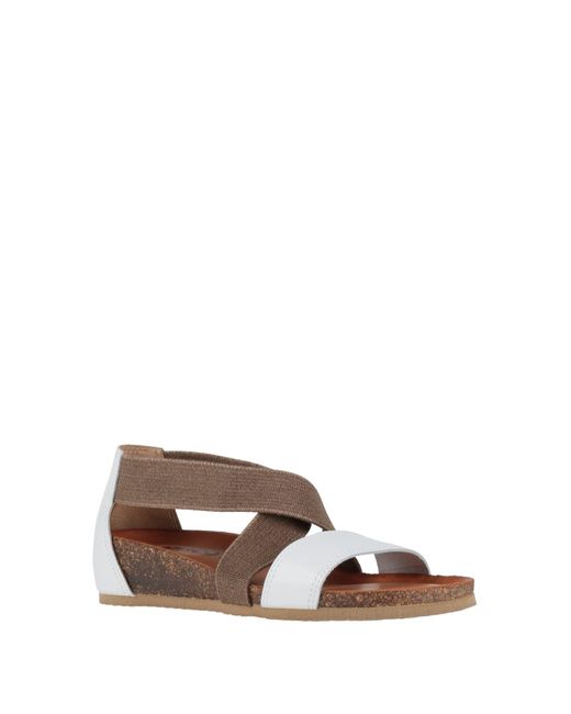 Igi&co White Sandals Calfskin, Textile Fibers