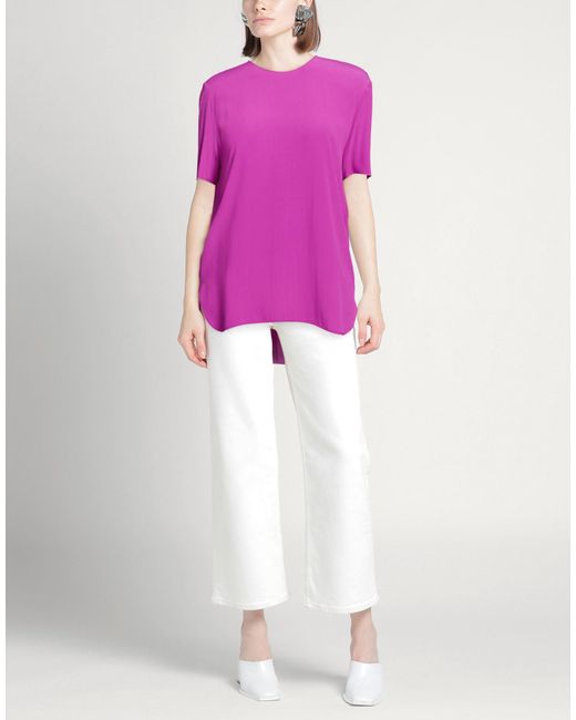 SIMONA CORSELLINI Pink Top Acetate, Silk