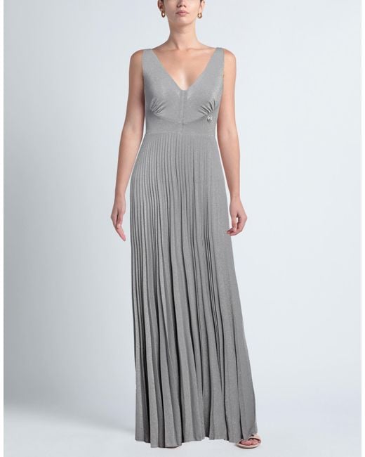 Pinko Gray Maxi Dress