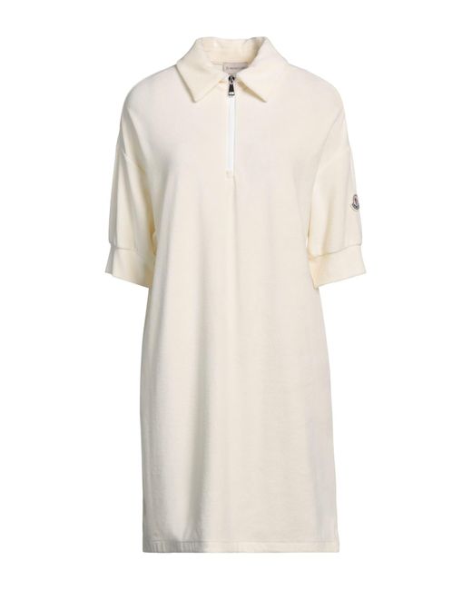 Moncler White Mini-Kleid