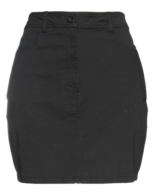 Thinking Mu Black Mini Skirt