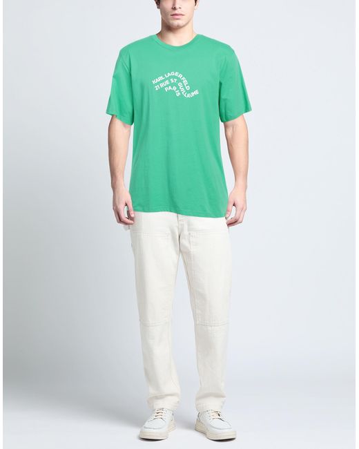 Karl Lagerfeld Green T-shirt for men