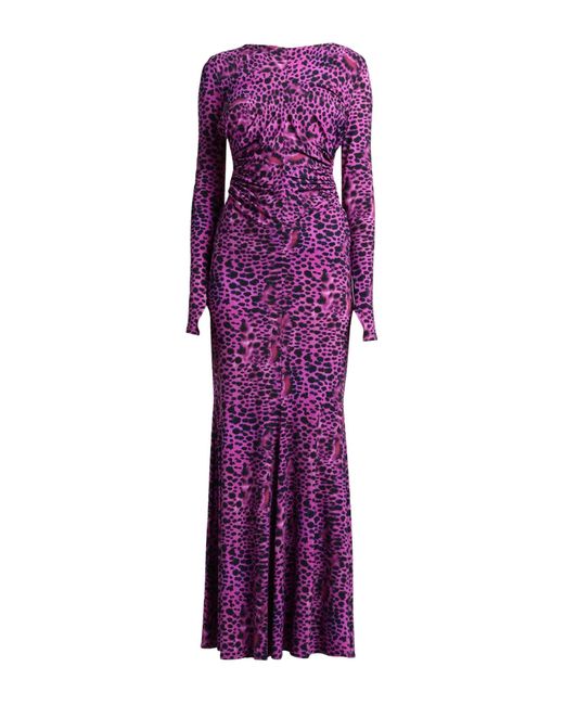 Roberto Cavalli Purple Maxi Dress