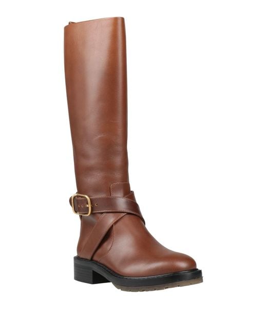 Chloé Brown Boot Leather