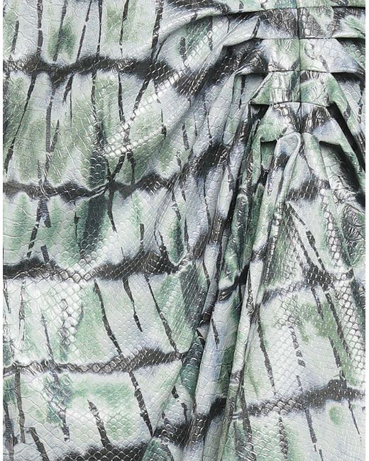 Stella Jean Gray Midi Skirt Polyurethane, Polyester