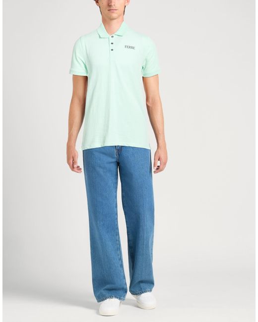 Ferré Green Polo Shirt for men