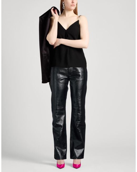 Céline Black Pants Lambskin