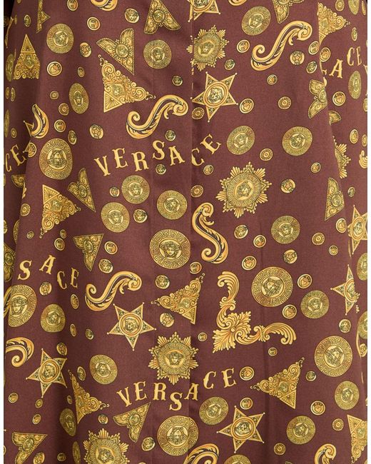 Versace Brown Mini Dress Polyester
