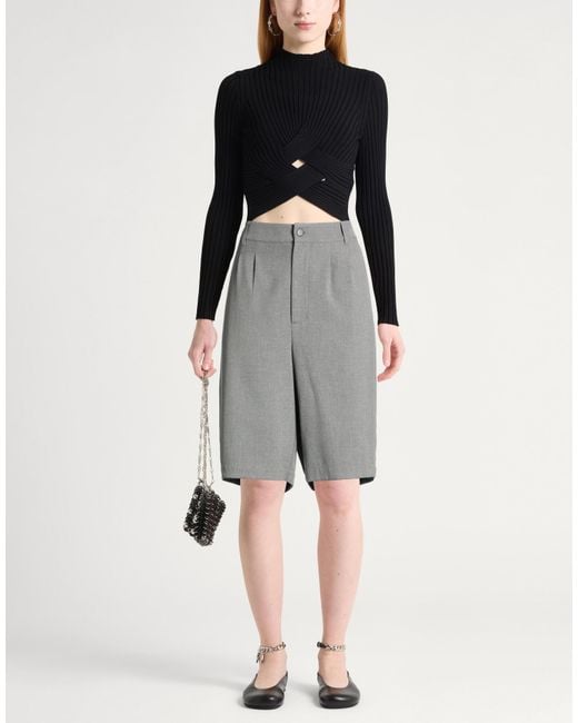 GITTA BANKO Gray Shorts & Bermuda Shorts