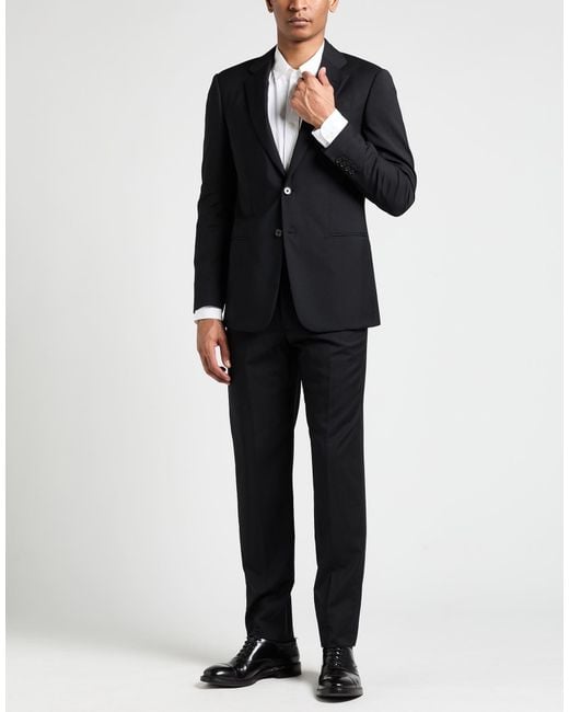 Emporio Armani Black Suits for men