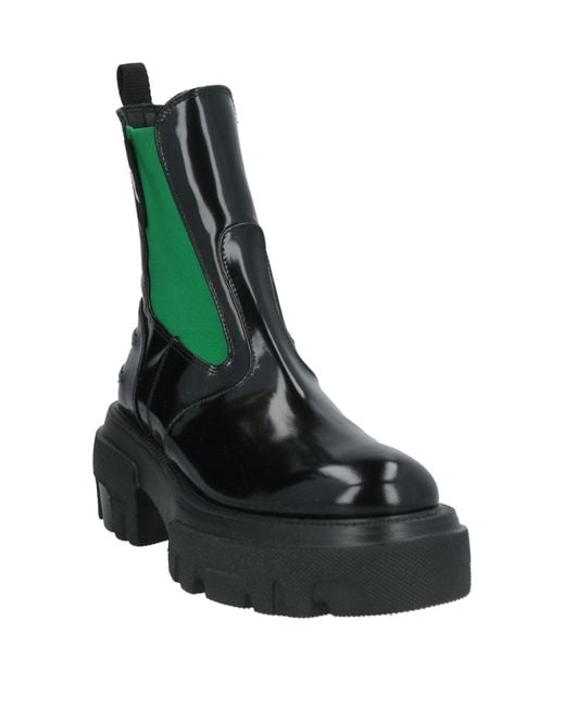 MSGM Green Ankle Boots