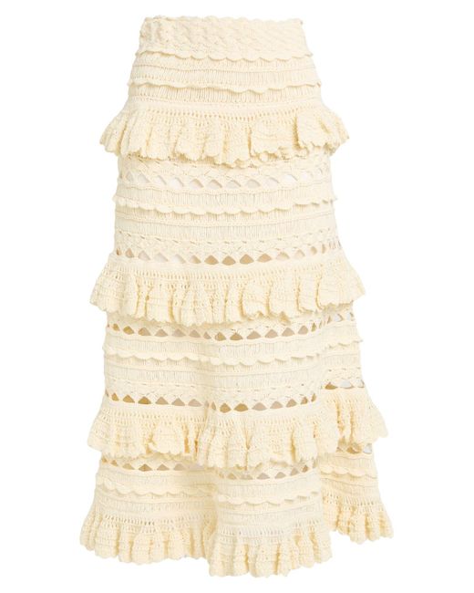 Zimmermann Natural Midi Skirt