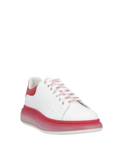 McQueen White Sneakers Leather for men